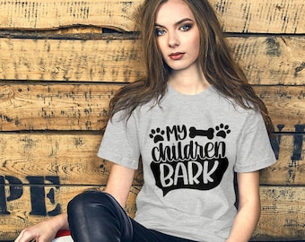 My Children Bark - Unisex Dog T-Shirt met korte mouwen