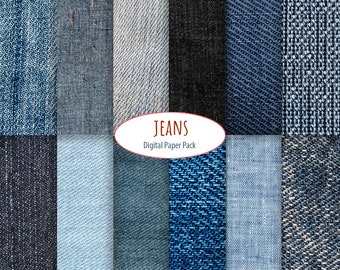 Jeans digital Paper cotton textures  instant download denim Textures digital scrapbooking