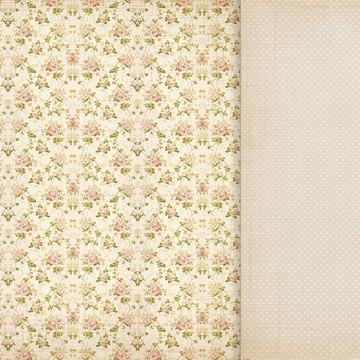 Vintage Floral Digital Paper Pack Instant Download Digital Scrapbooking ...