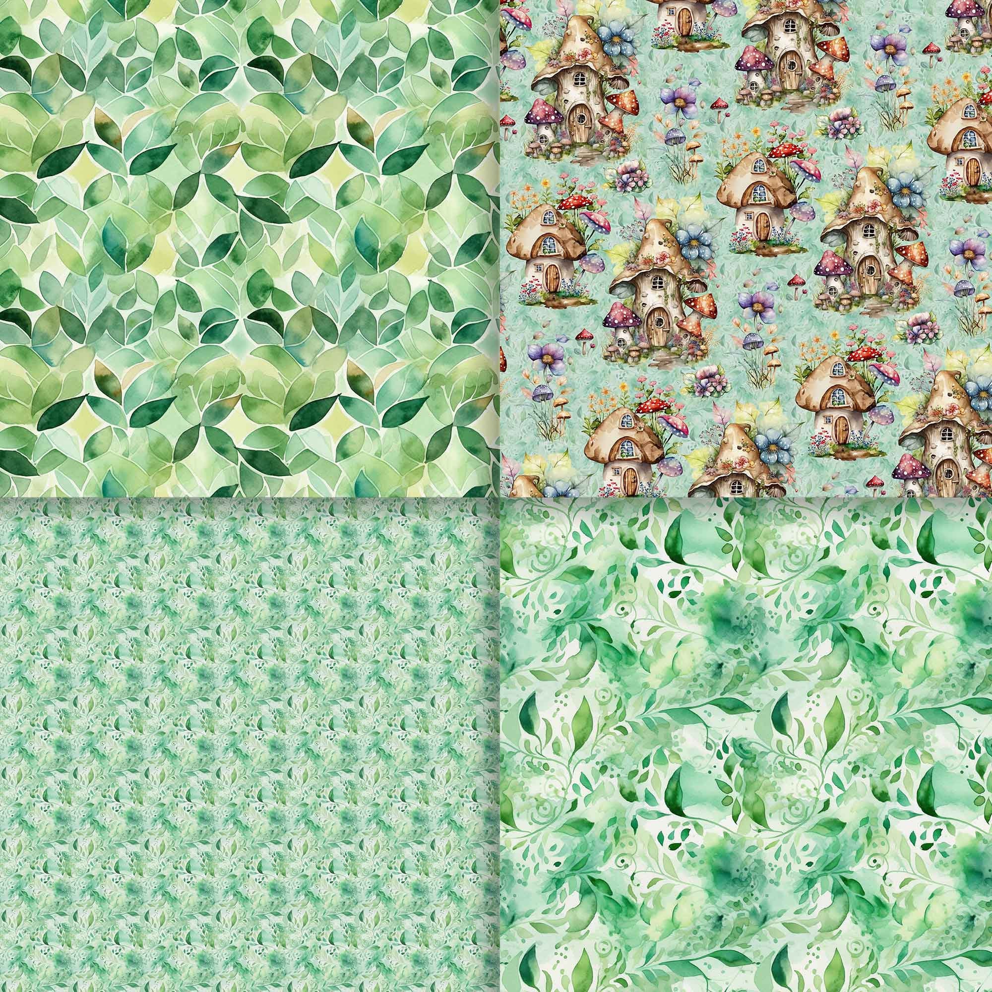 Fairyland Digital Paper Pack - Fairy Pattern - Digital Scrapbooking ...