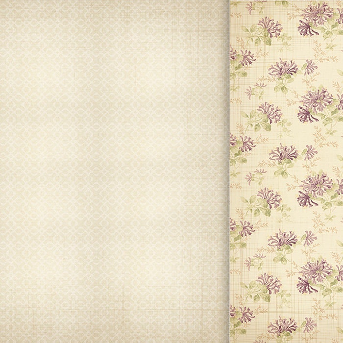 Vintage Floral Digital Paper Pack Instant Download Digital Scrapbooking ...
