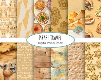 Israël vakantie digitaal papierpakket. Reispapier Direct downloaden