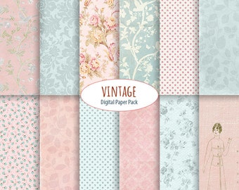 Vintage digitale papieren verpakking vogel lied afdrukbare patronen oude getextureerde papieren achtergrond