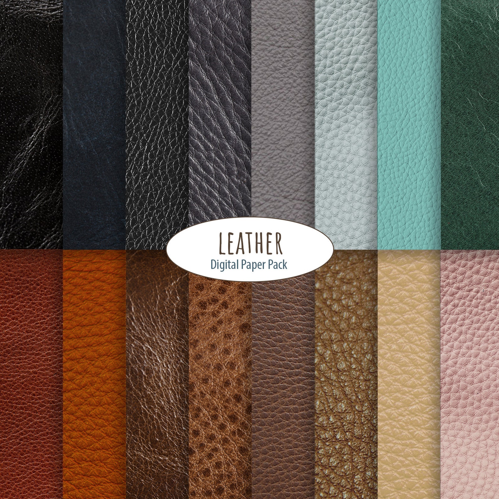 Leather Textures Leatherette Background Leather Digital - Etsy