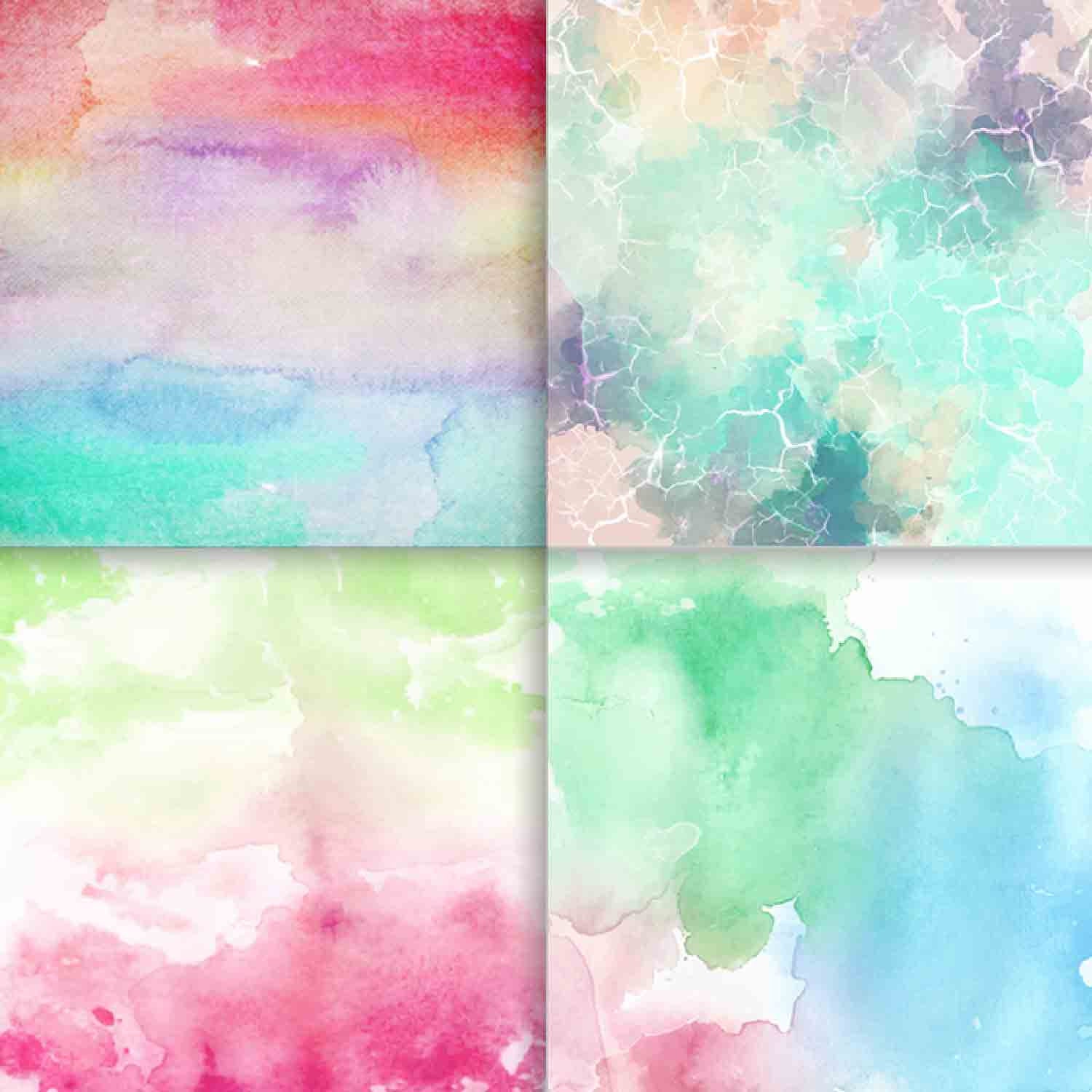 Watercolor Background Digital Paper Pack Instant Download Background ...
