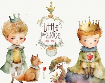 Kleine prins clipart aquarel le petit prince direct downloaden