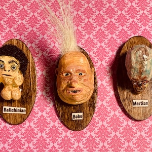 Monster Heads, mounted, mini, Bono/Ballchinian/Alien