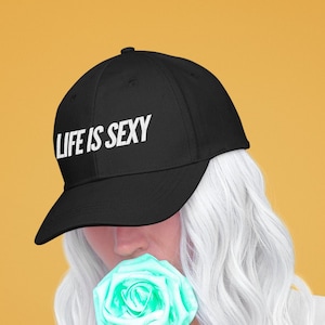 Life Is Sex Mom Hat - Dark EDITION - Hot Mom Summer, Gift For Mom, Women&#39;s Hat, Mom Hat, Hot Mom, Mommy Hat, Summer Mom Hat, Summer Hat