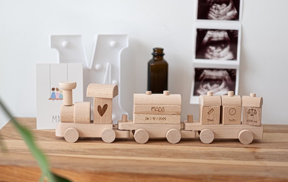 Trenino Personalizzabile Trenino Nome Legno Trenino In Legno A