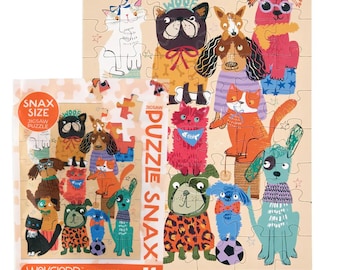 Fur Babies 48 Piece Puzzle Snax Gift for Kids Puzzle