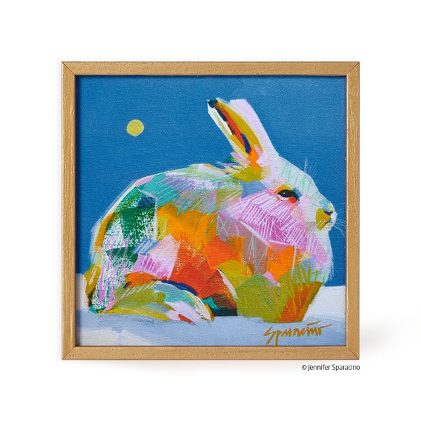 Bunny | Framed Canvas Wall Art | Kitchen, Office, Bedroom Decor