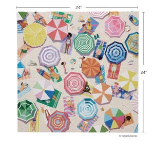 Beach Day 1000 Piece Summer Puzzle Lover Gift Family Activity afbeelding 5