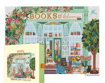 Books And Blooms 1000 Piece Puzzle