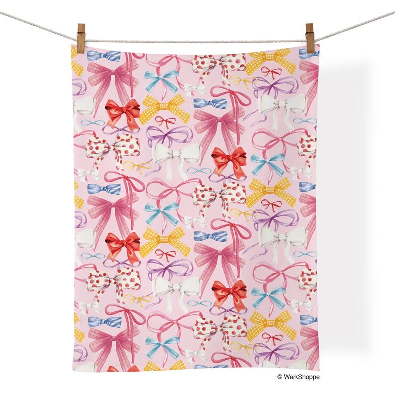 Werkshoppe Ribbons & Bows Tea Towel - Thumbnail 3