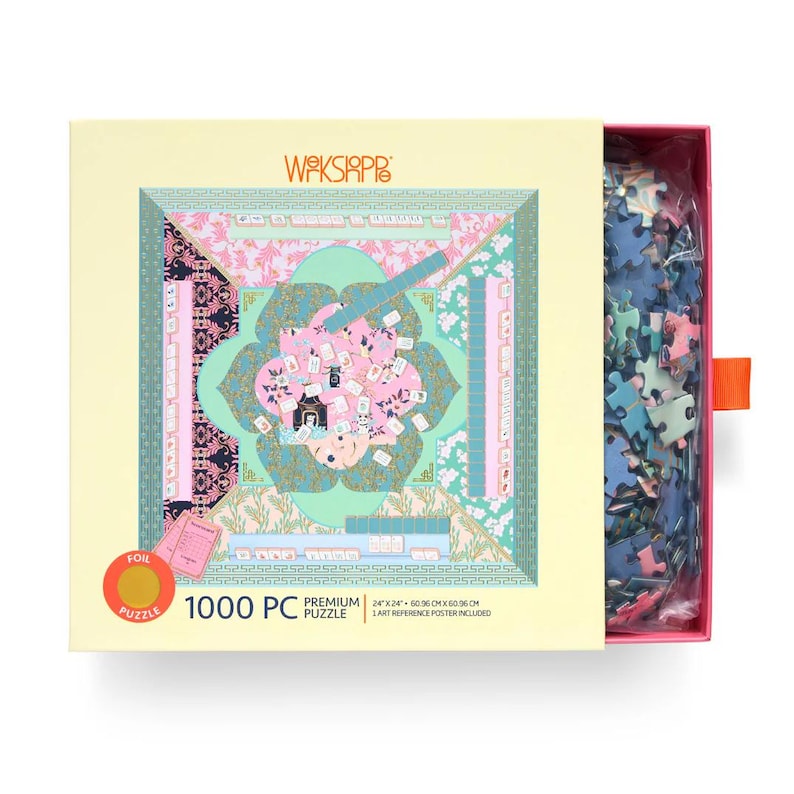 Let's Play Mahjong 1000 Piece Jigsaw Puzzle Gift for Her image 3