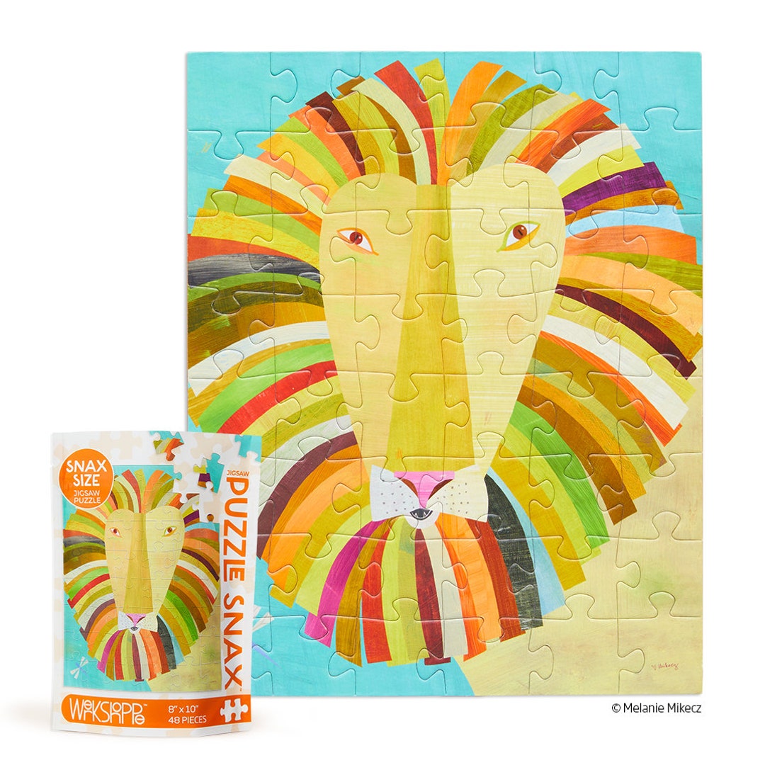 Colorful Lion 48 Piece Kids Jigsaw Puzzle - Etsy