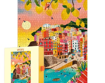 Cinque Terre 1000 Piece Jigsaw Puzzle Gift for Travel Lovers