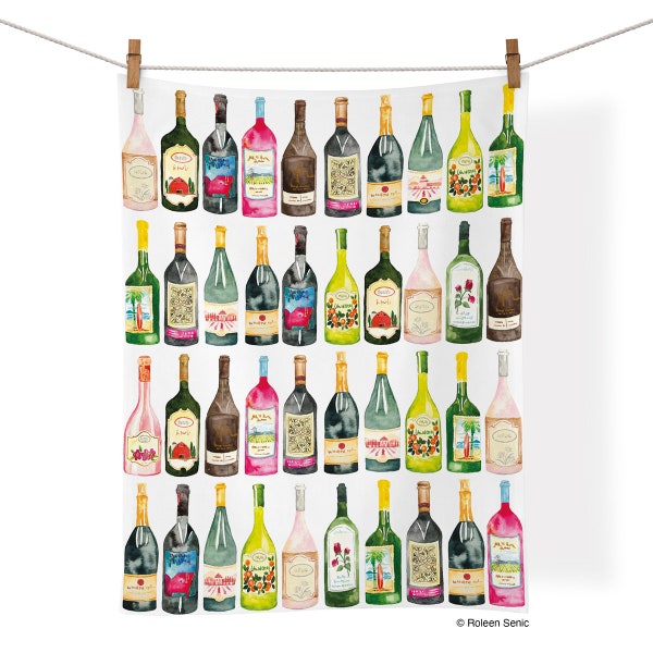 Wine Cellar | Cotton Tea Towel | Kitchen Decor