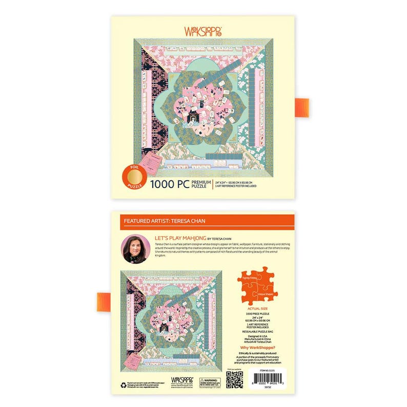 Let's Play Mahjong 1000 Piece Jigsaw Puzzle Gift for Her image 4