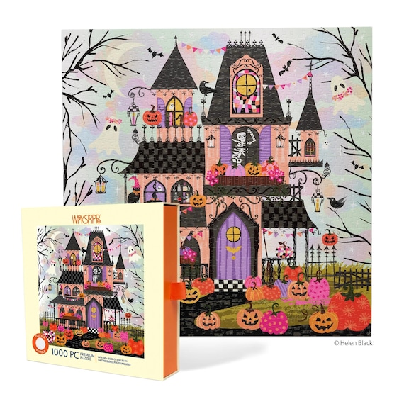 Boohemian Mansion 1000 Piece Halloween Puzzle Lover Gift