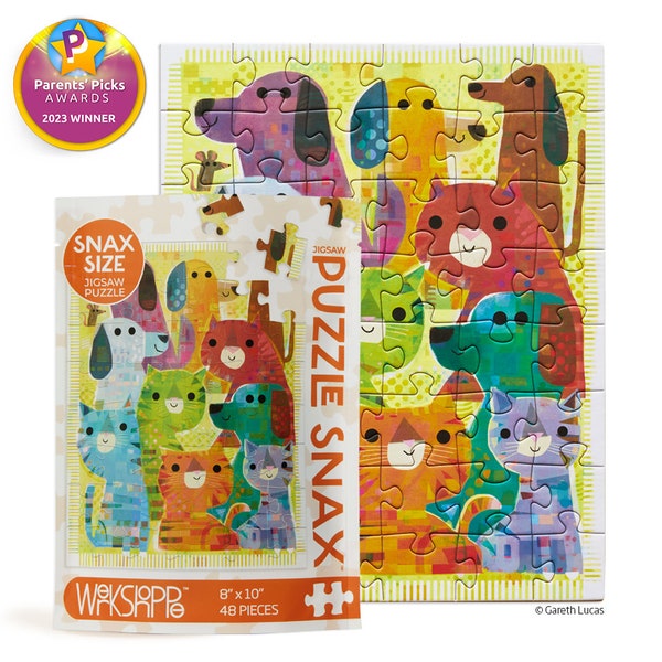Tats And Dods | 48 Piece Kids Puzzle Snax | WerkShoppe