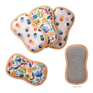 Field Of Flowers Kitchen Scrubby, Set of 4