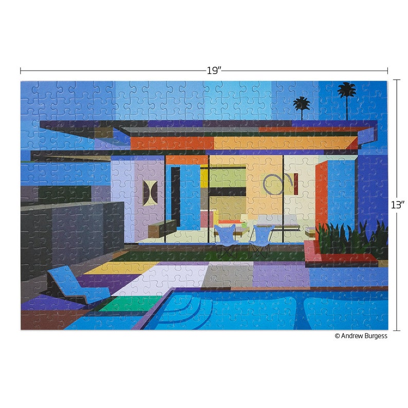 Palm Springs Mid-Century Architecture 250 Piece Jigsaw Puzzle WerkShoppe afbeelding 4