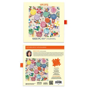 Beach Day 1000 Piece Summer Puzzle Lover Gift Family Activity afbeelding 4