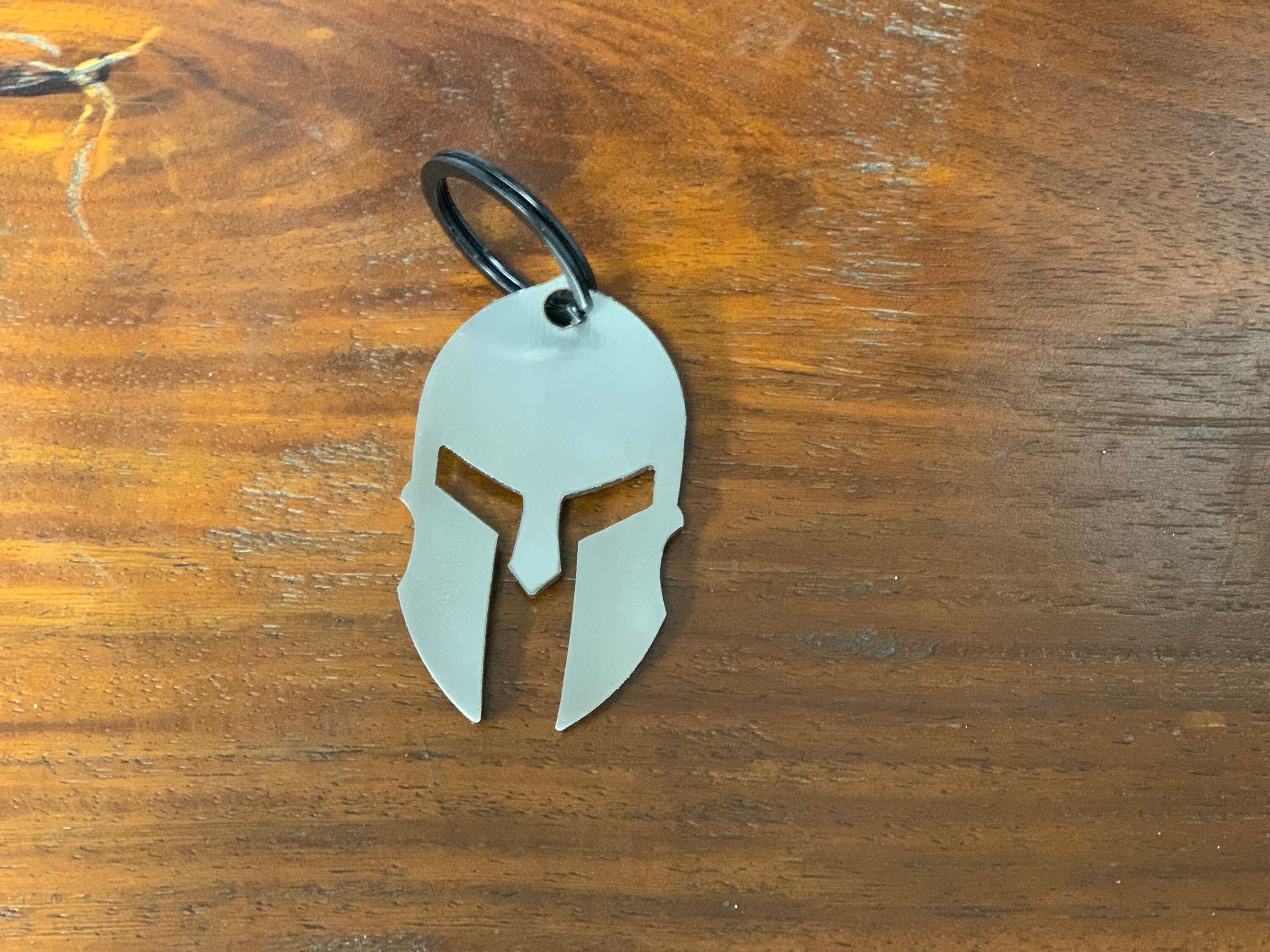 KeychainSpartan KeychainStainless Steel Etsy