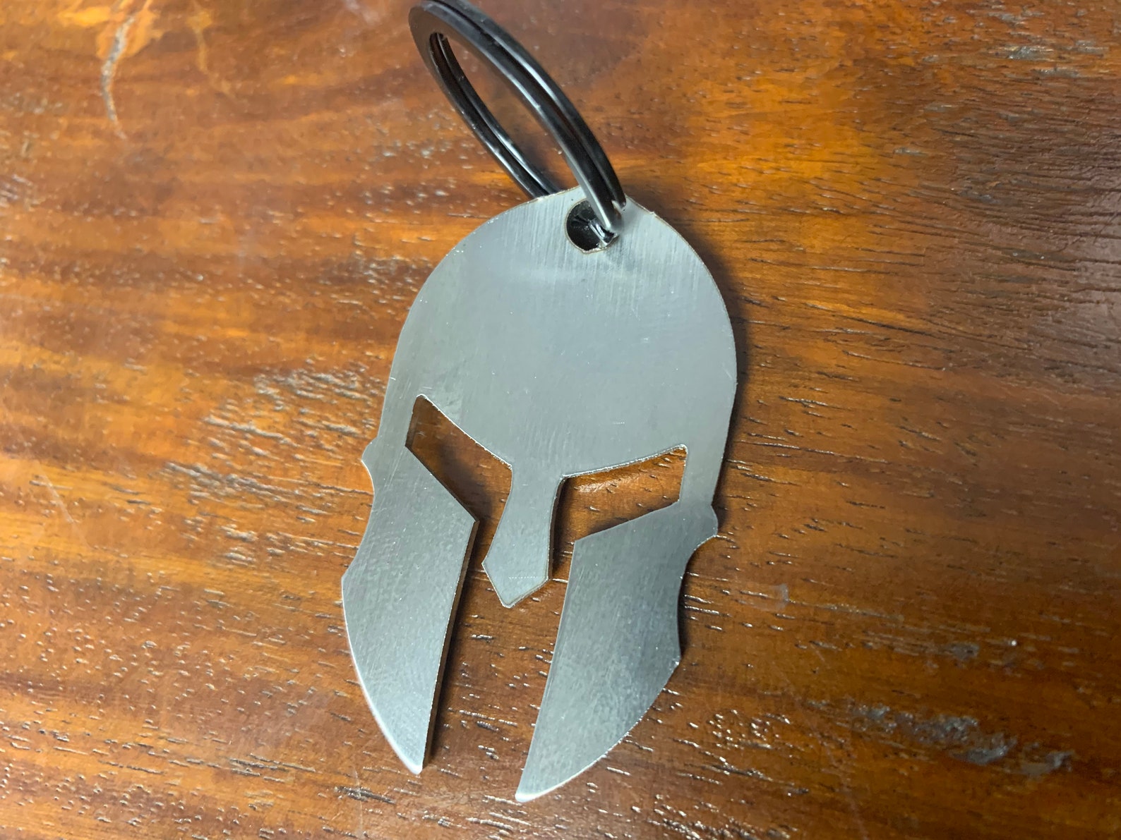 KeychainSpartan KeychainStainless Steel Etsy