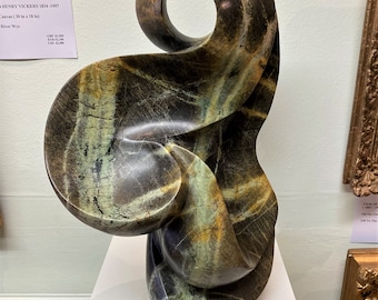THOUGHT by SYLVESTER SAMANYANGA. Shona Stone Sculpture African Art Home Garden Decoration Ornament Unique Original Gift Statue Present