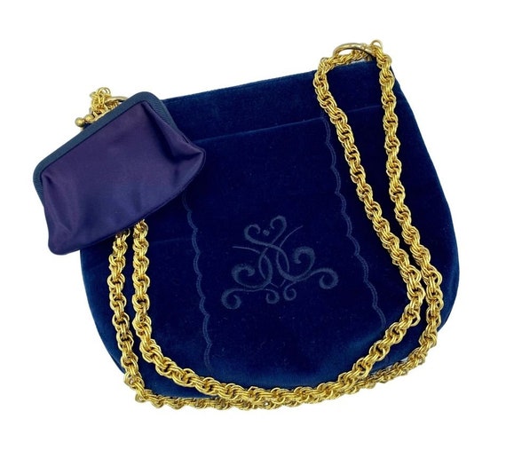 Vintage 50s Coblentz Handbag Black Felt Evening Bag & Change  Vintage Coblentz Hand bag main image 2