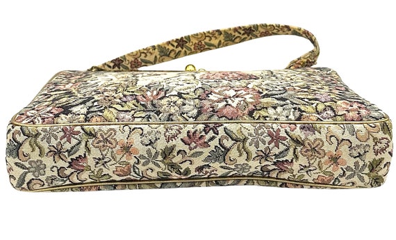 Vintage Large Tapestry Purse Signed JR Miami, USA… - image 6