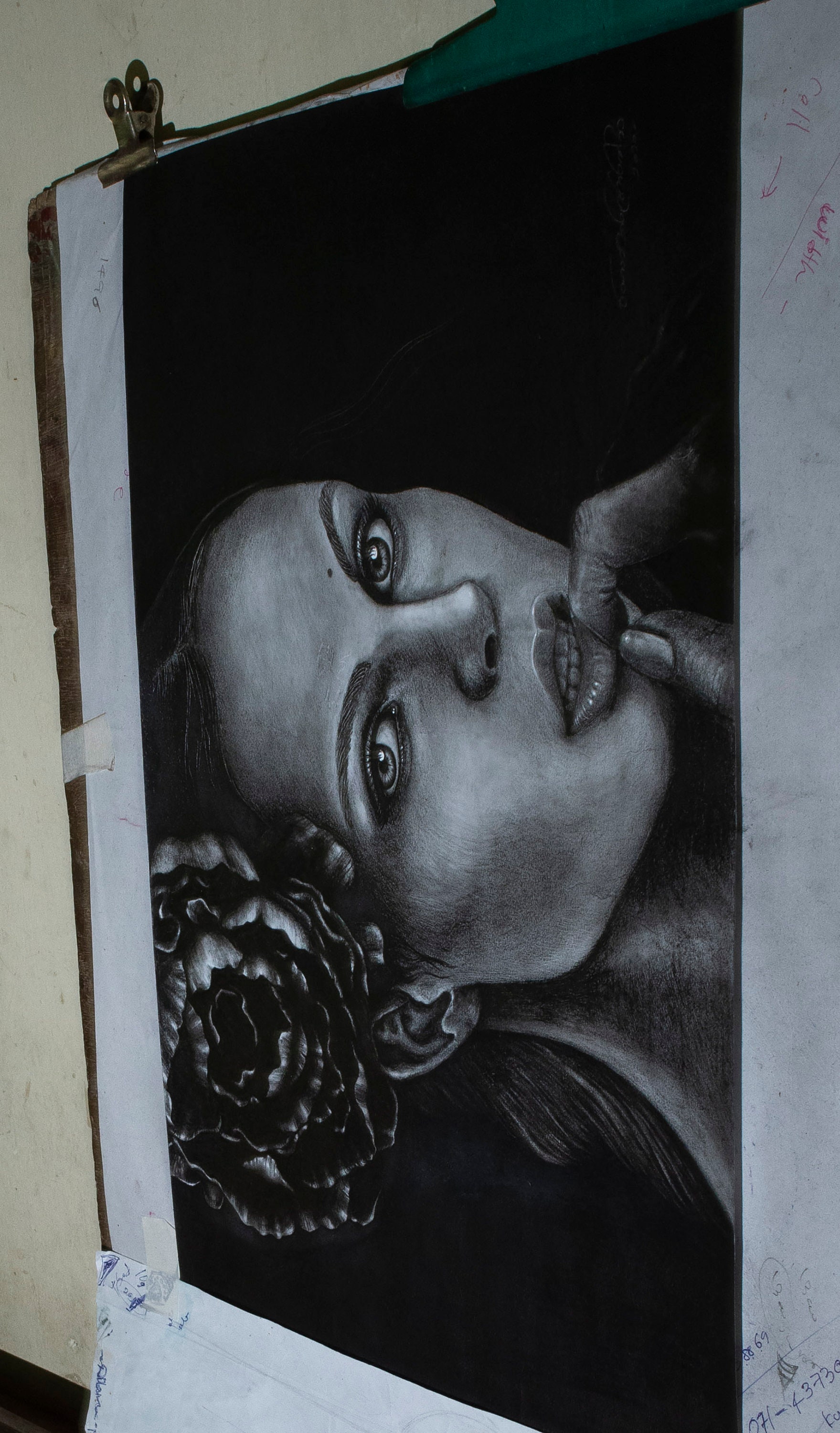 Pencil Drawing Charcoal and Graphite Drawing Portraits Etsy