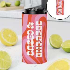 Groovy Party Can Cooler, Dazed & Engaged Coozie