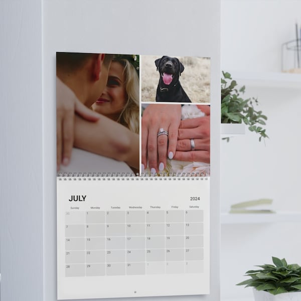 Custom Photo Calendar (2024), Personalized Calendar, 12 Month Calendar, Monthly Wall Calendar