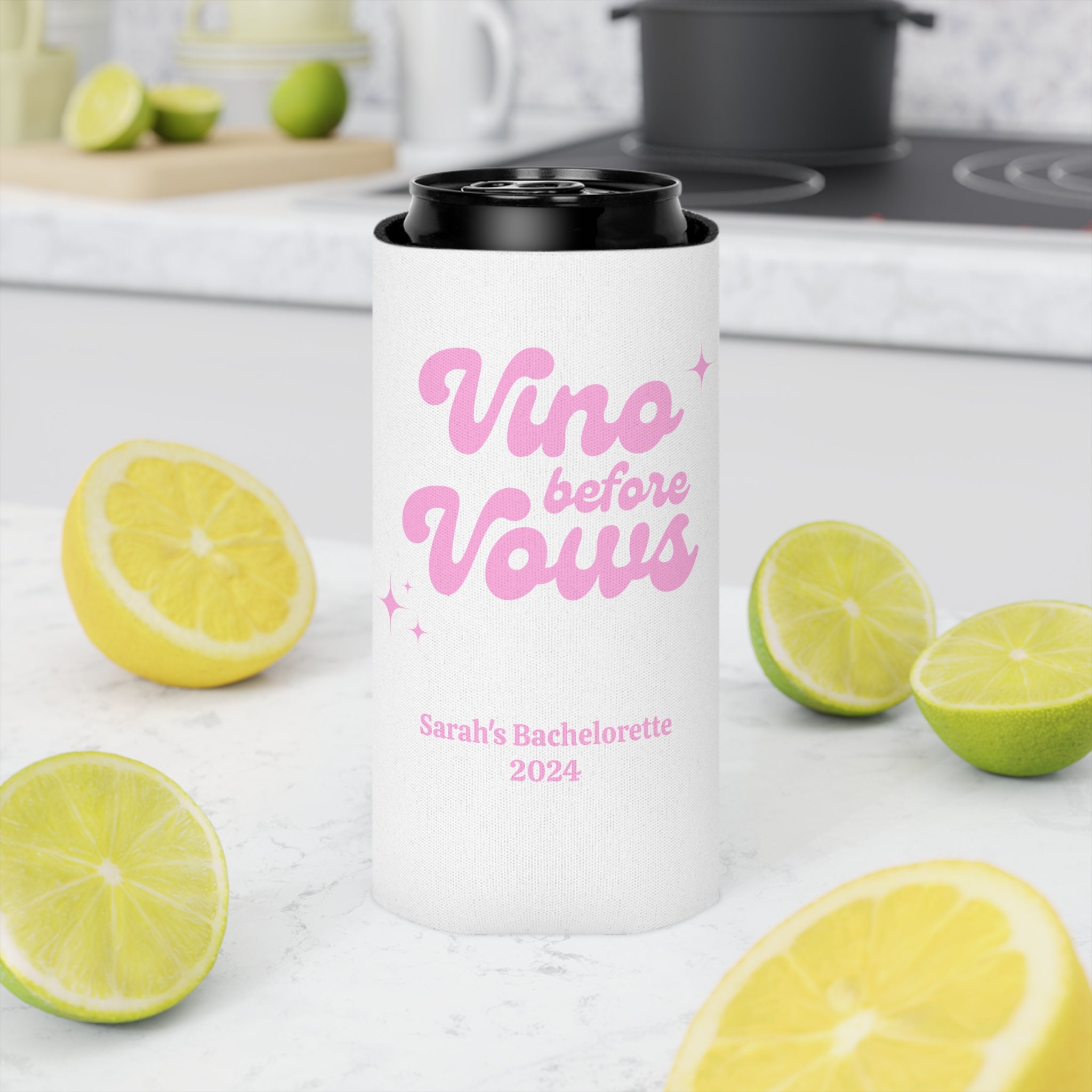 Personalized Vino Before Vows Can Coolers, Winery Bachelorette ...