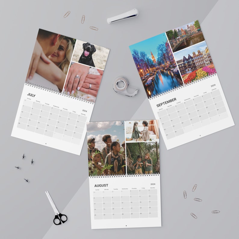 Custom Photo Calendar 2024, Personalized Calendar, 12 Month Calendar, Monthly Wall Calendar image 5