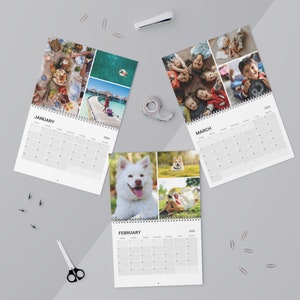 Custom Photo Calendar 2024, Personalized Calendar, 12 Month Calendar, Monthly Wall Calendar image 3