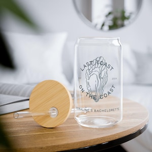 Vaso con sorbete para despedida de soltera Last Toast on the Coast, 16 oz