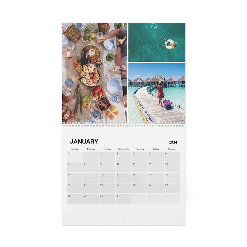 Custom Photo Calendar 2024, Personalized Calendar, 12 Month Calendar, Monthly Wall Calendar image 8