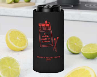Refroidisseur de boîte de conserve personnalisé, Match made in Heaven, Cadeaux de demoiselle d'honneur
