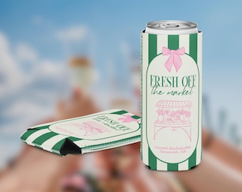 Farmers Market Bridal Shower Can Cooler: Bachelorette Party Cozies