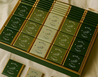 50 Chocolate Favors, Wedding Favors For Guests, Engagement Chocolate, Wedding Favors, Customized Chocolate, Wedding Chocolate