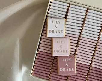 50 Pcs Wedding Chocolate, Wedding Chocolate Favors, Customized Chocolate, Wedding Favors, Engagement Chocolate, Favors For Guests