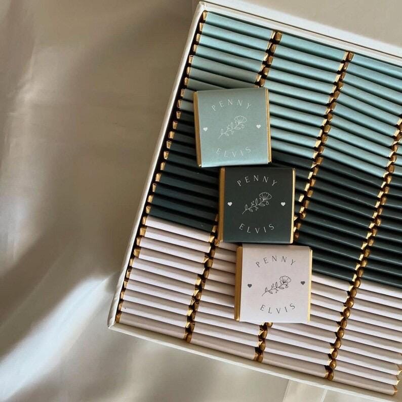 50 Chocolate Favors, Wedding Favors For Guests, Engagement Chocolate, Wedding Favors, Customized Chocolate, Wedding Chocolate