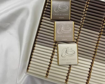 50 Pcs Wedding Chocolate, Wedding Chocolate Favors, Customized Chocolate, Wedding Favors, Engagement Chocolate, Favors For Guests