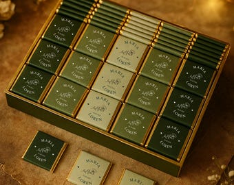 50 Chocolate Favors, Wedding Favors For Guests, Engagement Chocolate, Wedding Favors, Customized Chocolate, Wedding Chocolate