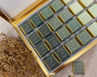 50 Pcs Wedding Chocolate, Wedding Chocolate Favors, Customized Chocolate, Wedding Favors, Engagement Chocolate, Favors For Guests