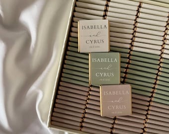 50 Pcs Wedding Chocolate, Wedding Chocolate Favors, Customized Chocolate, Wedding Favors, Engagement Chocolate, Favors For Guests